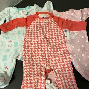 0-3M baby girl long sleeve pre-loved mix (lot of 3)